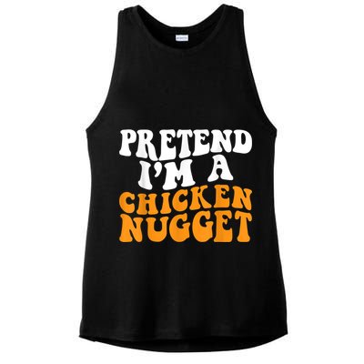 Chicken Lazy Halloween Costume Pretend I'M A Chicken Nugget Ladies PosiCharge Tri-Blend Wicking Tank