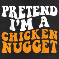 Chicken Lazy Halloween Costume Pretend I'M A Chicken Nugget 7 Panel Mesh Trucker Snapback Hat