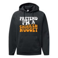 Chicken Lazy Halloween Costume Pretend I'M A Chicken Nugget Performance Fleece Hoodie