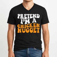 Chicken Lazy Halloween Costume Pretend I'M A Chicken Nugget V-Neck T-Shirt