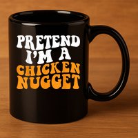 Chicken Lazy Halloween Costume Pretend I'M A Chicken Nugget 11oz C Handle Ceramic Mug