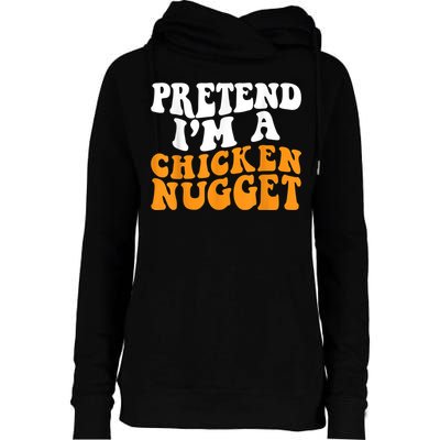 Chicken Lazy Halloween Costume Pretend I'M A Chicken Nugget Womens Funnel Neck Pullover Hood