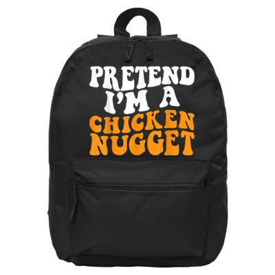 Chicken Lazy Halloween Costume Pretend I'M A Chicken Nugget 16 in Basic Backpack