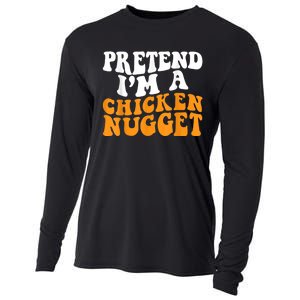 Chicken Lazy Halloween Costume Pretend I'M A Chicken Nugget Cooling Performance Long Sleeve Crew