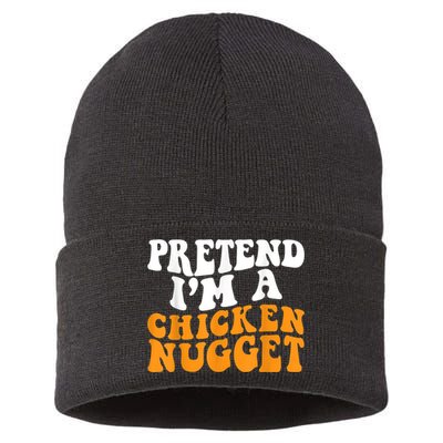 Chicken Lazy Halloween Costume Pretend I'M A Chicken Nugget Sustainable Knit Beanie
