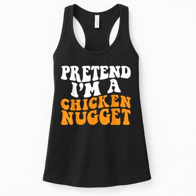 Chicken Lazy Halloween Costume Pretend I'M A Chicken Nugget Womens Tank Top
