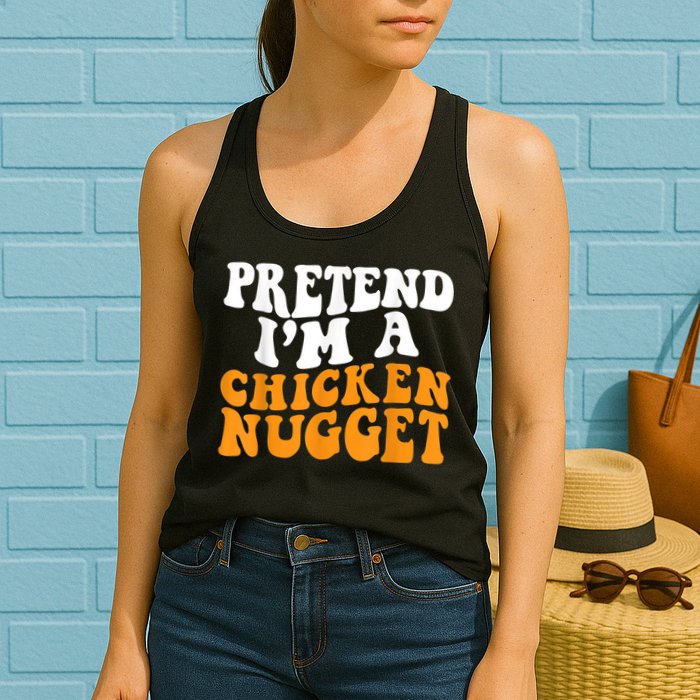 Chicken Lazy Halloween Costume Pretend I'M A Chicken Nugget Womens Tank Top