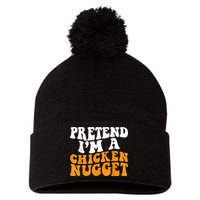 Chicken Lazy Halloween Costume Pretend I'M A Chicken Nugget Pom Pom 12in Knit Beanie