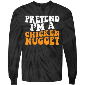 Chicken Lazy Halloween Costume Pretend I'M A Chicken Nugget Tie-Dye Long Sleeve Shirt