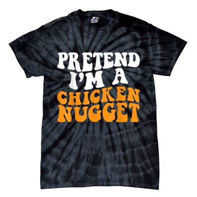 Chicken Lazy Halloween Costume Pretend I'M A Chicken Nugget Tie-Dye T-Shirt