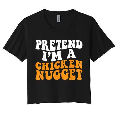 Chicken Lazy Halloween Costume Pretend I'M A Chicken Nugget Crop Top
