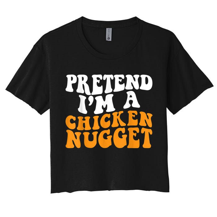 Chicken Lazy Halloween Costume Pretend I'M A Chicken Nugget Crop Top
