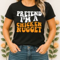 Chicken Lazy Halloween Costume Pretend I'M A Chicken Nugget Womens T-Shirt