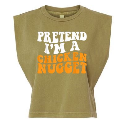 Chicken Lazy Halloween Costume Pretend I'M A Chicken Nugget Garment-Dyed Women's Muscle Tee