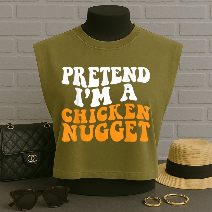 Chicken Lazy Halloween Costume Pretend I'M A Chicken Nugget Garment-Dyed Women's Muscle Tee