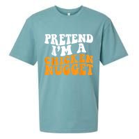 Chicken Lazy Halloween Costume Pretend I'M A Chicken Nugget Sueded Cloud Jersey T-Shirt