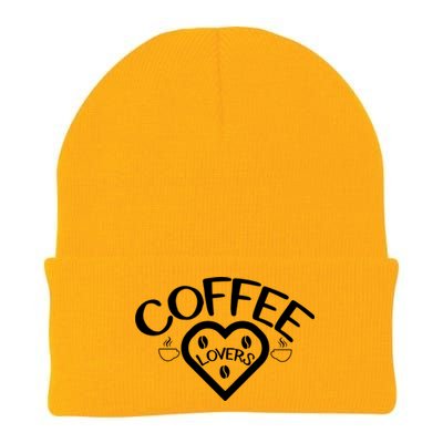 Coffee Lovers Heart Graphic Knit Cap Winter Beanie