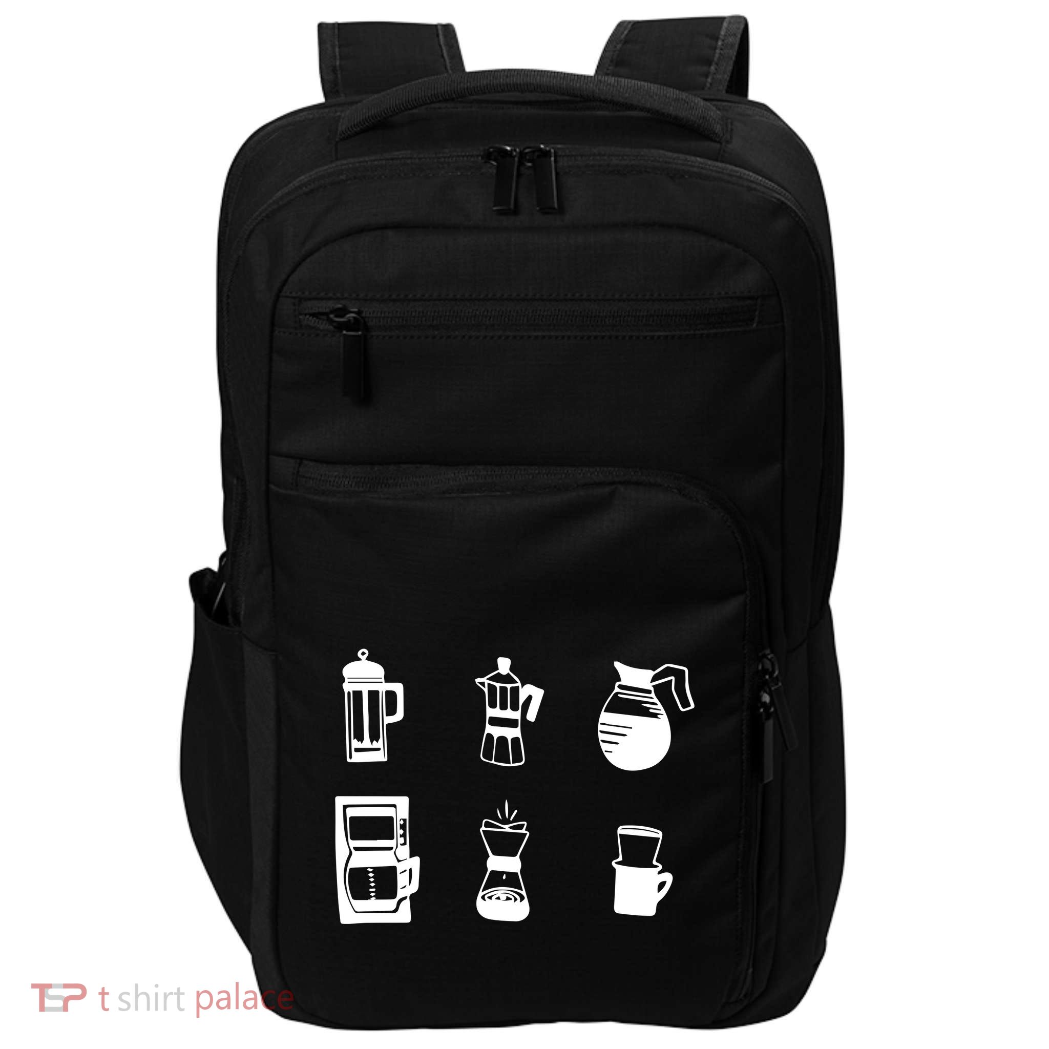 Coffee Lover Hand Drawn Cute Food Coffee Gift Impact Tech Backpack