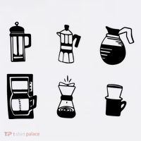 Coffee Lover Hand Drawn Cute Food Coffee Gift Premium T-Shirt