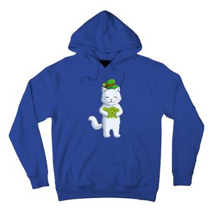 Cat Leprechaun Happy St Patricks Day Irish Shamrock Funny Gift Hoodie