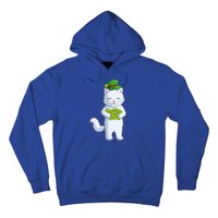 Cat Leprechaun Happy St Patricks Day Irish Shamrock Funny Gift Hoodie