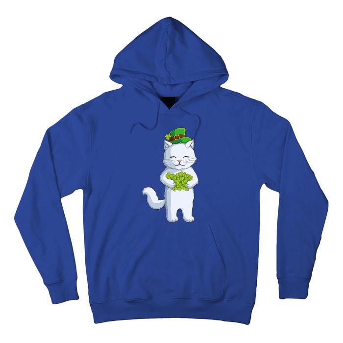 Cat Leprechaun Happy St Patricks Day Irish Shamrock Funny Gift Hoodie