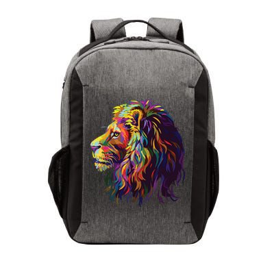 Colorful Lion Head Design Pop Art Style Vector Backpack