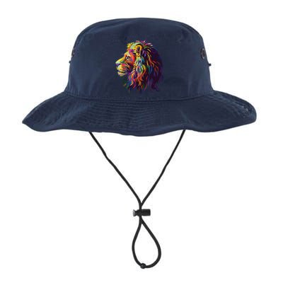 Colorful Lion Head Design Pop Art Style Legacy Cool Fit Booney Bucket Hat