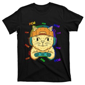 Cat Lover I Cat Owner I Video Gaming Nerd I Gamer Cat T-Shirt