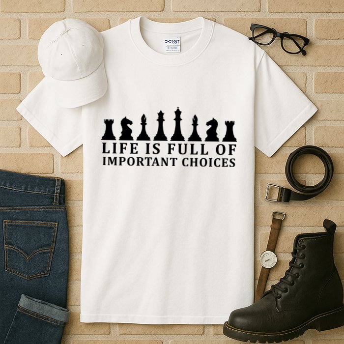 Chess Life Is Full Of Important Choices Tall T-Shirt
