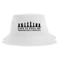 Chess Life Is Full Of Important Choices Sustainable Bucket Hat