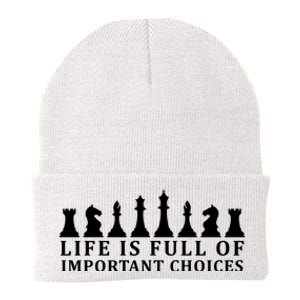 Chess Life Is Full Of Important Choices Knit Cap Winter Beanie