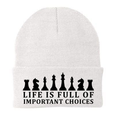 Chess Life Is Full Of Important Choices Beanie