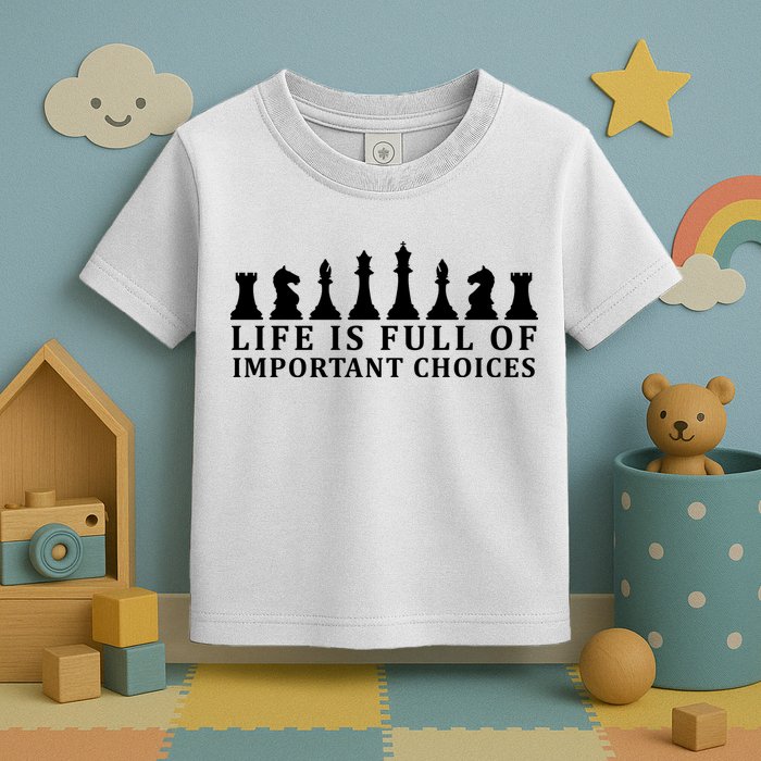 Chess Life Is Full Of Important Choices Toddler T-Shirt