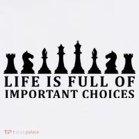Chess Life Is Full Of Important Choices Women's V-Neck T-Shirt