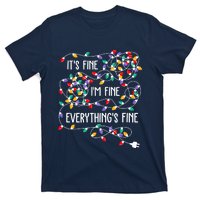 Christmas Light It's Fine I'm Fine Everything Is Fine T-Shirt