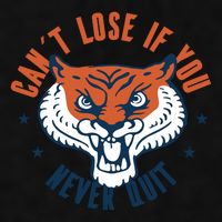 Can't Lose If You Never Quit Tiger Hustle Motivation Ladies PosiCharge Tri-Blend Wicking Tank