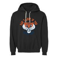 Can't Lose If You Never Quit Tiger Hustle Motivation Garment-Dyed Fleece Hoodie