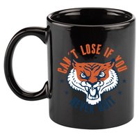 Can't Lose If You Never Quit Tiger Hustle Motivation 11oz C Handle Ceramic Mug