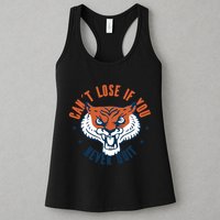 Can't Lose If You Never Quit Tiger Hustle Motivation Womens Tank Top