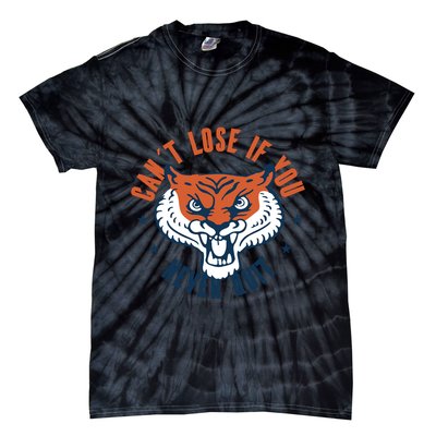 Can't Lose If You Never Quit Tiger Hustle Motivation Tie-Dye T-Shirt