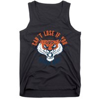 Can't Lose If You Never Quit Tiger Hustle Motivation Tank Top