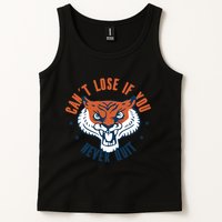 Can't Lose If You Never Quit Tiger Hustle Motivation Tank Top