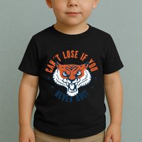 Can't Lose If You Never Quit Tiger Hustle Motivation Toddler T-Shirt