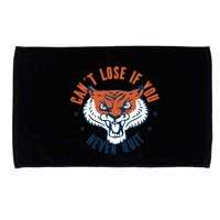 Can't Lose If You Never Quit Tiger Hustle Motivation Microfiber Hand Towel
