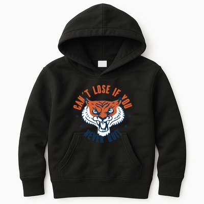Can't Lose If You Never Quit Tiger Hustle Motivation Kids Hoodie