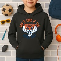 Can't Lose If You Never Quit Tiger Hustle Motivation Kids Hoodie