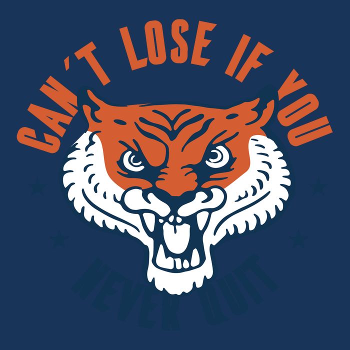 Can't Lose If You Never Quit Tiger Hustle Motivation Infant Baby Jersey Bodysuit
