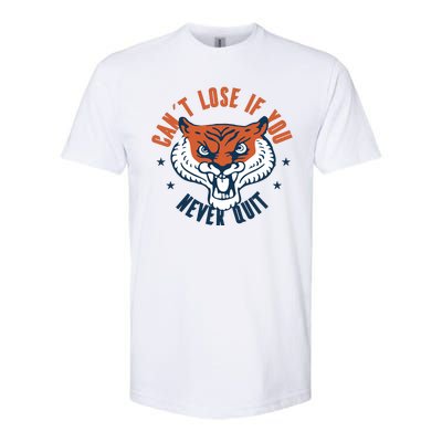 Can't Lose If You Never Quit Tiger Hustle Motivation Softstyle® CVC T-Shirt