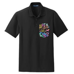 Chihuahua Life is Better with my Dog Mom Dad Dry Zone Grid Polo